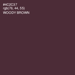 #4C2C37 - Woody Brown Color Image